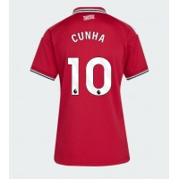 Manchester United Matheus Cunha #10 Kotipaita Naiset 2026-27 Lyhythihainen